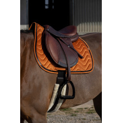 Tapis de selle Equithème Glossy Orange