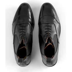 Ego7 Gemini veterschoenen vooraan Zwart