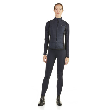 Veste sans manches matelassé Ego7 Dea femme côtés stretch Marine Bleu marine