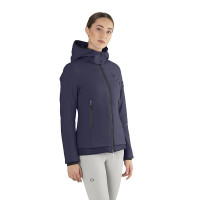 Veste matelassée Ego7 Galy Lux capuche amovible femme Marine Bleu marine