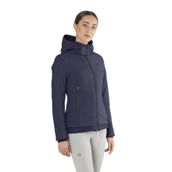 Veste matelassée Ego7 Galy Lux capuche amovible femme Marine Bleu marine