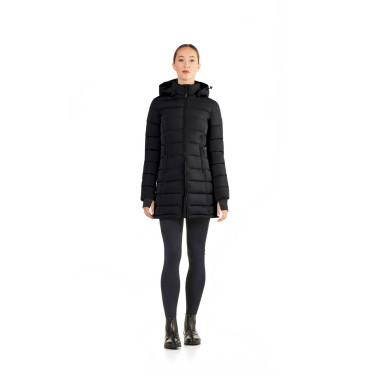 Lange gewatteerde parka Ego7 Era met afneembare capuchon voor dames