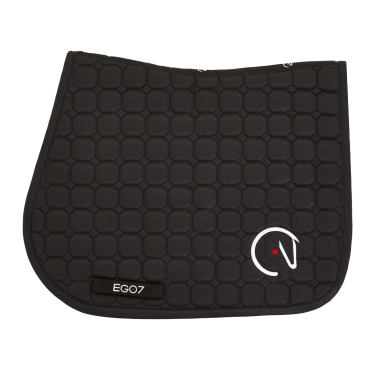 Zadelpad New Ego7 Horse Head Honingraat Zwart