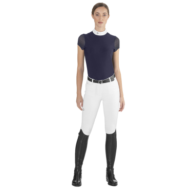 Wedstrijdpolo Rita Ego7 met korte mouwen voor dames Marine Marineblauw