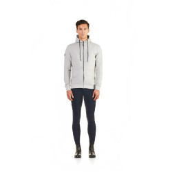 Sweat zippé à capuche Ego7 Z0W déperlant homme Gris mélange