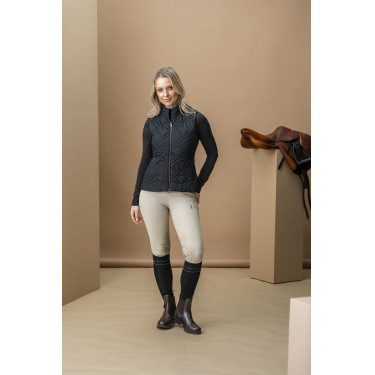 Mouwloze donsbody Horseware AA Neve Monogram dames Zwart