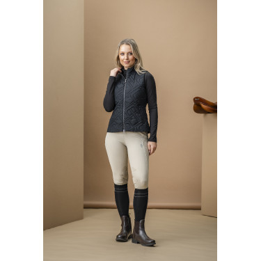 Mouwloze donsbody Horseware AA Neve Monogram dames Zwart