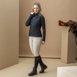 Mouwloze donsbody Horseware AA Neve Monogram dames Zwart