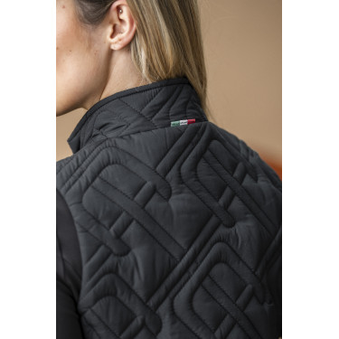 Mouwloze donsbody Horseware AA Neve Monogram dames Zwart