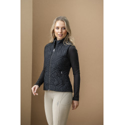 Mouwloze donsbody Horseware AA Neve Monogram dames Zwart