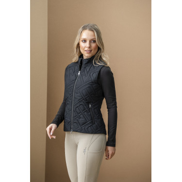 Mouwloze donsbody Horseware AA Neve Monogram dames Zwart