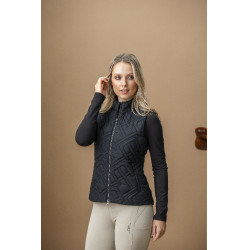 Mouwloze donsbody Horseware AA Neve Monogram dames Zwart
