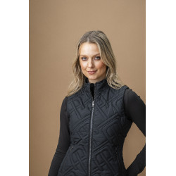 Mouwloze donsbody Horseware AA Neve Monogram dames Zwart