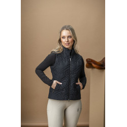 Mouwloze donsbody Horseware AA Neve Monogram dames Zwart