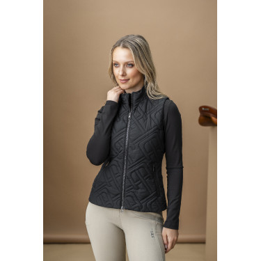 Mouwloze donsbody Horseware AA Neve Monogram dames Zwart