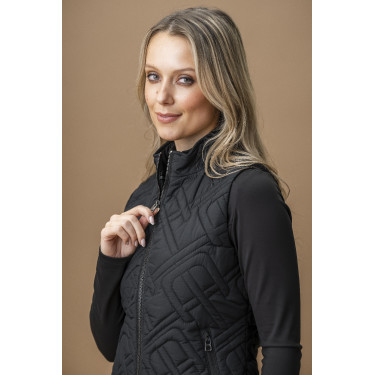 Doudoune sans manches Horseware AA Neve Monogram femme Noir