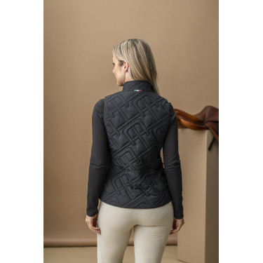 Mouwloze donsbody Horseware AA Neve Monogram dames Zwart
