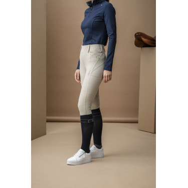 Horseware Hybrid-broek met kunstleren zitvlak AA Fina dames Beige