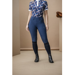 Pantalon Hybrid Horseware fond de peau AA Fina femme Marine Bleu marine