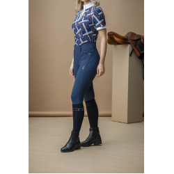 Pantalon Hybrid Horseware fond de peau AA Fina femme Marine Bleu marine