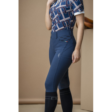 Pantalon Hybrid Horseware fond de peau AA Fina femme Marine Bleu marine