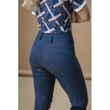 Pantalon Hybrid Horseware fond de peau AA Fina femme Marine Bleu marine