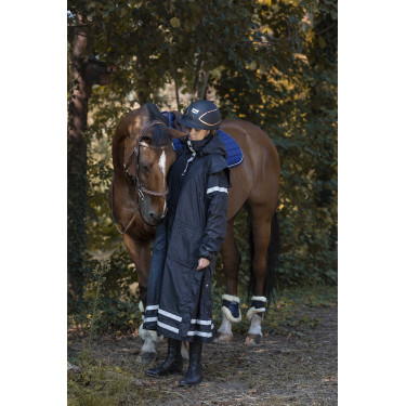 Waterdichte Equithème RiderCoat Zwart Waterdichte Equithème RiderCoat Zwart