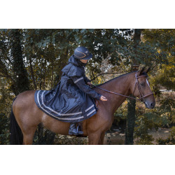 Imperméable Equithème RiderCoat Noir Imperméable Equithème RiderCoat Noir