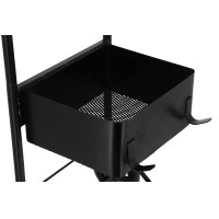 Korte Hippotonic zadelwagen met mand Zwart