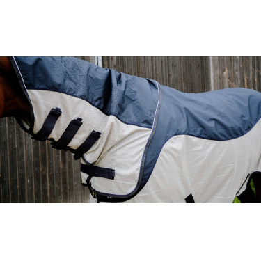 Tyrex Equithème Combofly deken Marine / grijs Blauw Tyrex Equithème Combofly deken Marine / grijs Blauw