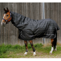 Halsstuk Tyrex Equithème Lumin 600D Zwart