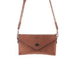 Pochette Pénélope New Phone Pocket Glitter Cognac / glitter