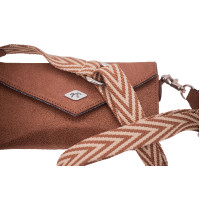 Pénélope New Phone Pocket Glitter tasje Cognac / glitter