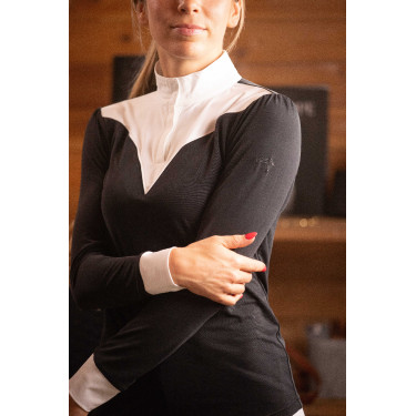 Polo de Concours Pénélope Verone femme Noir / blanc