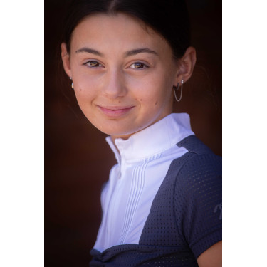 Polo Eden by Pénélope Florence mesh Marine Marineblauw