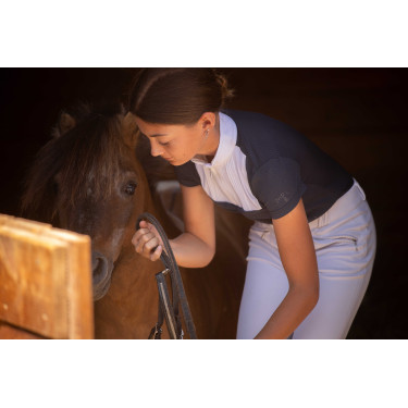 Polo Eden by Pénélope Florence mesh Marine Marineblauw