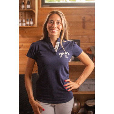 Polo Pénélope Victorine femme Marine Bleu marine