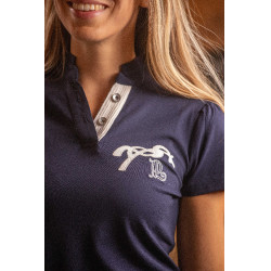 Polo Pénélope Victorine femme Marine Bleu marine