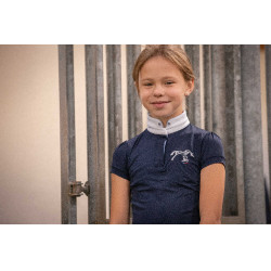 Wedstrijdpolo Eden by PL Madrid Marineblauw