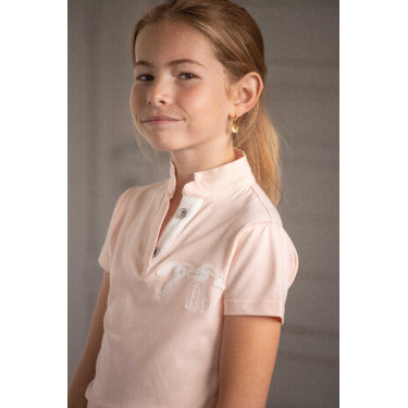 Polo Victorine Eden by Pénélope Beige / rose Polo Victorine Eden by Pénélope Beige / rose