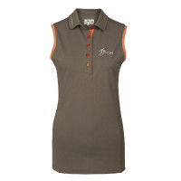 Mouwloze polo My LeMieux Khaki / sorbet Groen Mouwloze polo My LeMieux Khaki / sorbet Groen