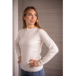 Pull Pénélope Virginia femme Écru Blanc