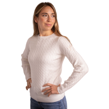 Pull Pénélope Virginia femme Écru Blanc