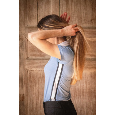 Polo de concours Pénélope Moon Bleu artic