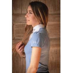 Polo de concours Pénélope Moon Bleu artic