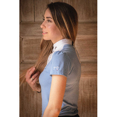 Polo de concours Pénélope Moon Bleu artic