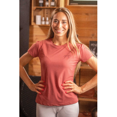 T-shirt Pénélope Techflo femme Terracotta Orange