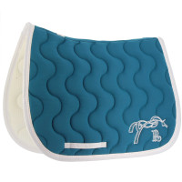 Tapis de selle Pénélope Classique Vert canard / blanc Tapis de selle Pénélope Classique Vert canard / blanc