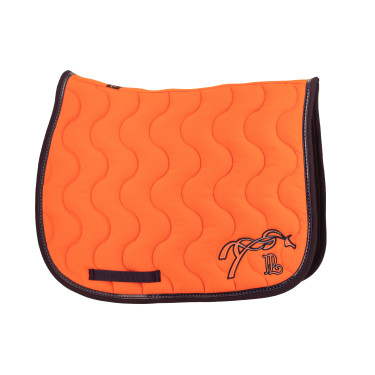 Tapis de selle Pénélope Classique Orange / marine