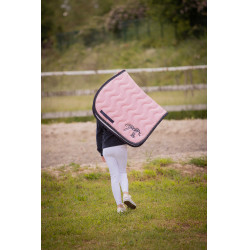 Tapis de selle Pénélope Classique Rose pâle / marine